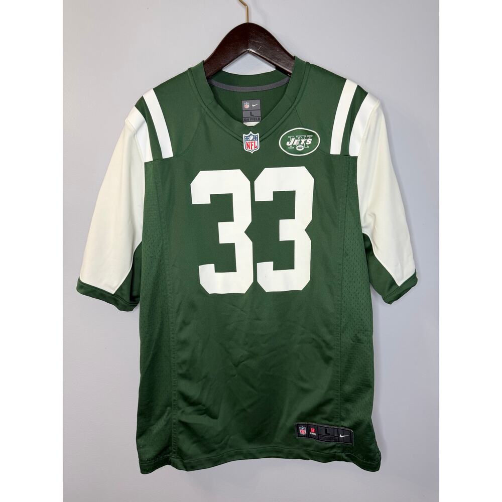 NIKE New York Jets NFL On Field Jersey #33 Jamal Adams Green White Men's L